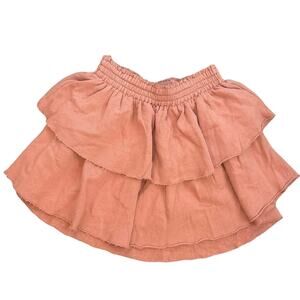 NWT Aerie Tiered Ruffle Skirt Orange Size Small